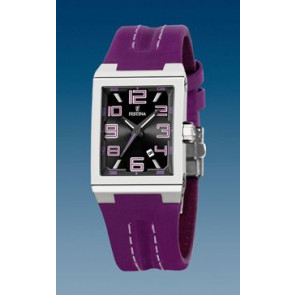 Bracelet de montre Festina F16187/E / BC05689 Cuir Pourpre 14mm