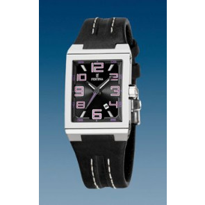 Bracelet de montre Festina F16187/H / BC06490 Cuir Noir 14mm