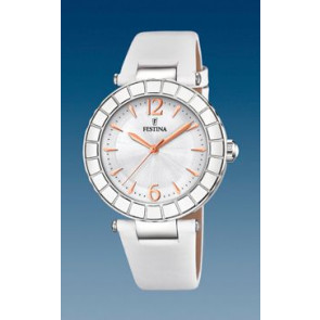 Bracelet de montre Festina F20234-1 Cuir Blanc 11mm