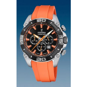 Bracelet de montre Festina F20544.5 Caoutchouc Orange