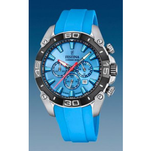 Bracelet de montre Festina F20544-6 Plastique Bleu clair 22mm