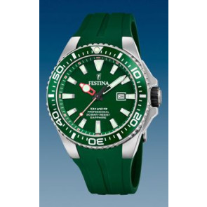 Bracelet de montre Festina F20664/2 Caoutchouc Vert