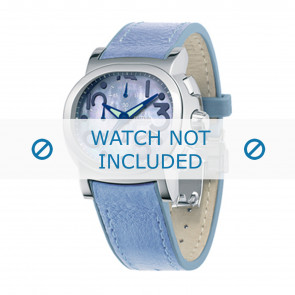 Festina bracelet de montre F16125.2 Cuir Bleu 23mm + coutures  bleues
