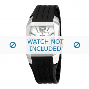 Festina bracelet de montre F16131-1 / F16131-2 / F16131-3 / F16131-4 / F16131-5 Plastique Noir 21mm