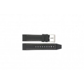 Festina bracelet de montre F16183/40 Cuir Noir 22mm + coutures blanches