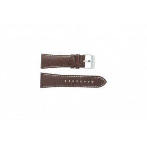 Festina bracelet de montre F16235/15 Cuir Brun 28mm + coutures blanches