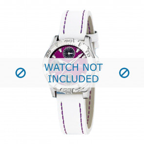 Bracelet de montre Festina F16244-5 Cuir Blanc 17mm