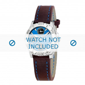 Festina bracelet de montre F16244-6 Cuir Pourpre + coutures  bleues