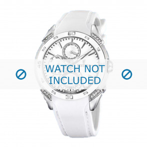 Bracelet de montre Festina F16394.1 / F16492.40 / F16492 Caoutchouc Blanc 20mm