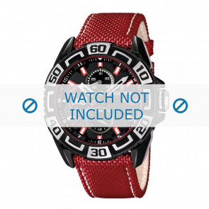 Bracelet de montre Festina F16584-2 Cuir Rouge 24mm