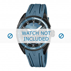 Bracelet de montre Festina F16610-3 Caoutchouc Bleu 19mm