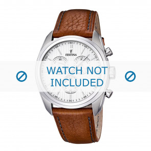 Bracelet de montre Festina F16779-1 Cuir Cognac 24mm