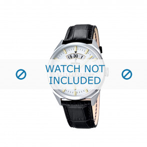 Bracelet de montre Festina F16873-2 Cuir croco Noir 22mm