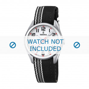 Bracelet de montre Festina F16904-1 Nylon Noir 16mm