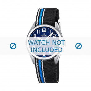 Bracelet de montre Festina F16904-2 Cuir/Textile Multicolore 16mm