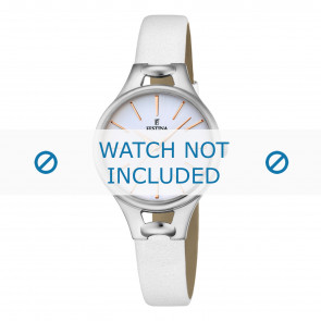 Festina bracelet de montre F16954-1 Cuir Blanc 12mm