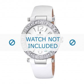 Bracelet de montre Festina F16645-1 Cuir Blanc 11mm