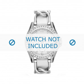 Fossil bracelet de montre ES3463 Cuir Blanc 20mm