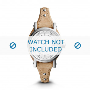 Bracelet de montre Fossil ES3908 Cuir Beige 14mm
