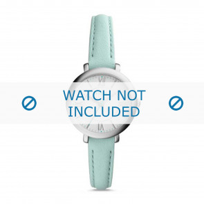 Bracelet de montre Fossil ES3936 Cuir Bleu clair 10mm