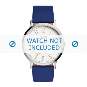 Bracelet de montre Fossil ES3989 Cuir Bleu 20mm