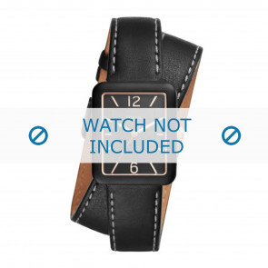 Bracelet de montre Fossil ES4193 Cuir Noir 18mm