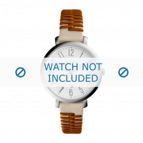 Bracelet de montre Fossil ES4209 Cuir Blanc crème 14mm