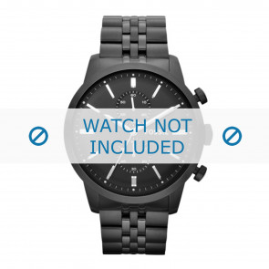 Fossil bracelet de montre FS4787 Métal Noir 24mm