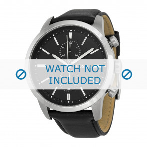 Bracelet de montre Fossil FS4866 Cuir Noir 24mm