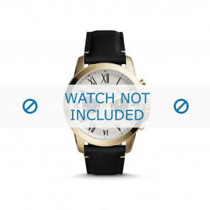 Bracelet de montre Fossil FS5272 Cuir Noir 22mm