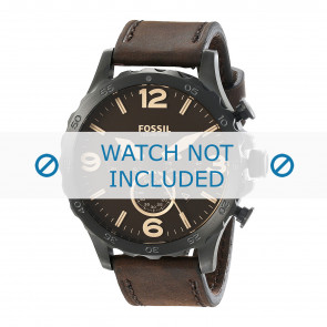 Bracelet de montre Fossil JR1487 Cuir Brun 24mm