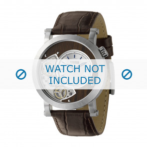 Bracelet de montre Fossil ME1072 Cuir Brun 20mm