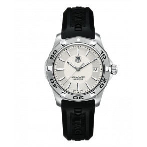 Bracelet de montre Tag Heuer WAP1111 / FT6029 Caoutchouc Noir 20mm