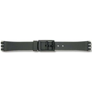 Swatch bracelet de montre P38 Plastique Noir 12mm