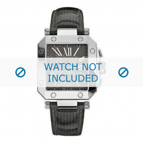 Bracelet de montre Guess GCA50006G2 / A93001G2 Cuir Noir