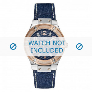 Bracelet de montre Guess W0289L1 / U0289L1 Cuir Jeans 21mm