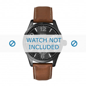 Bracelet de montre Guess W0493G3 / W0500G1 Cuir Brun 22mm