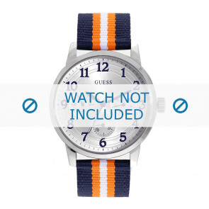 Guess bracelet de montre W0975G2 Brooklyn Textile Multicolore + coutures défaut