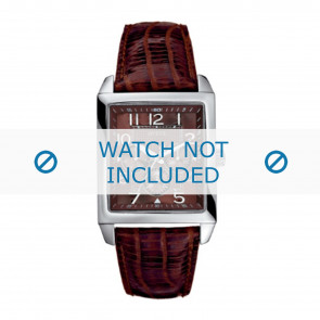 Guess bracelet de montre W95014G1 Cuir Brun + coutures brunes