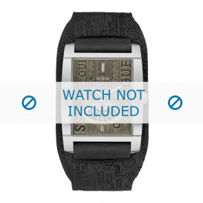 Guess bracelet de montre W95089G1 Cuir Noir + coutures défaut