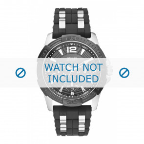 Guess bracelet de montre W0366G1 Caoutchouc Noir 23mm