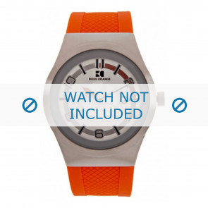 Bracelet de montre Hugo Boss HB-155-1-14-2390 / HO1512693 Silicone Orange 20mm