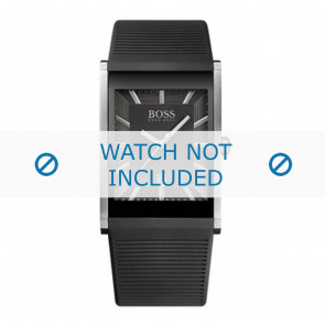 Hugo Boss bracelet de montre HB1512980 / HB-218-1-14-2615 Plastique Noir