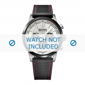 Bracelet de montre Hugo Boss HB-266-1-34-2874 / HB1513185 Caoutchouc Noir 22mm