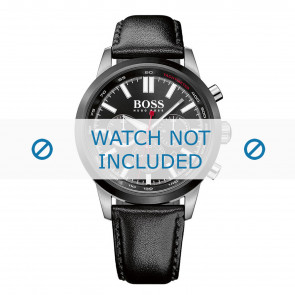 Bracelet de montre Hugo Boss HB-266-1-34-2875 / HB1513191 Cuir Noir 22mm
