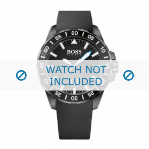 Bracelet de montre Hugo Boss HB-271-1-96-2805-HB1513229 Caoutchouc Noir 22mm