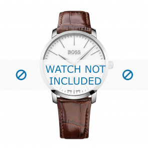 Bracelet de montre Hugo Boss HB-273-1-14-2823 / HB1513255 Cuir croco Brun 21mm