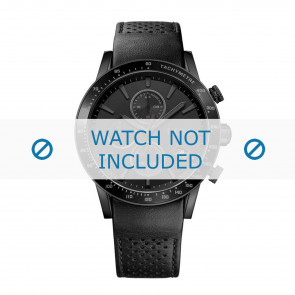 Bracelet de montre Hugo Boss HB-284-1-96-2945 / HB1513456 / HB659302758 Cuir Noir 22mm
