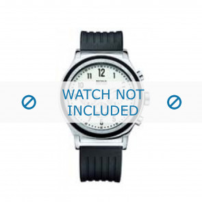 Hugo Boss bracelet de montre HB-54-1-14-2117 / HB1512324 Plastique Noir 22mm