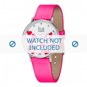 Ice Watch bracelet de montre 013374 Cuir Rose 18mm